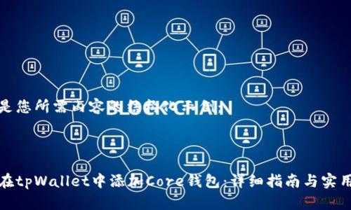 以下是您所需内容的结构化示例：



如何在tpWallet中添加Core钱包：详细指南与实用技巧