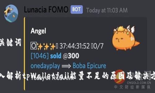 和关键词


深入解析tpWalletfail能量不足的原因及解决方案