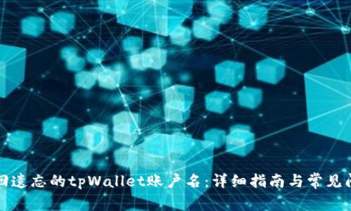 如何找回遗忘的tpWallet账户名：详细指南与常见问题解答