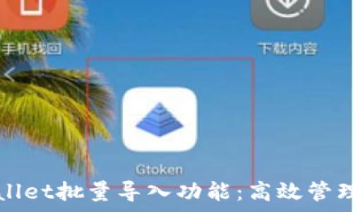   
全方位解读tpWallet批量导入功能：高效管理数字资产的利器