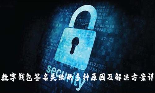 : 数字钱包签名失败的多种原因及解决方案详解